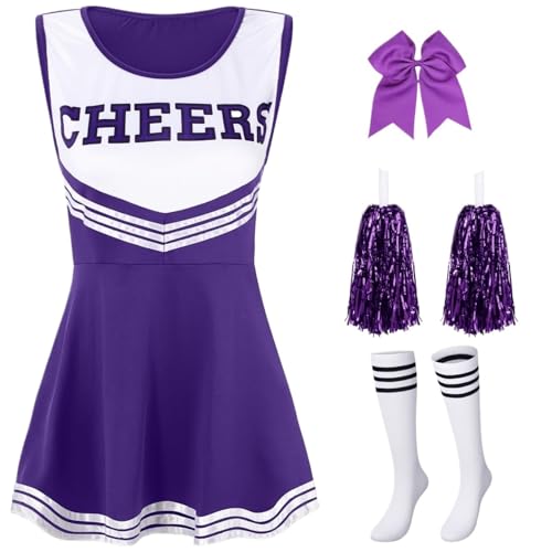 Traje de animadora infantil y adulto morado el regalo ideal para fiestas de cumpleaños