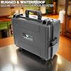 CASEMATIX IPX7 Waterproof Hard Travel Case Compatible with Square Register POS System, Point of Sale Stand & POS Accessories, Impact-Resistant Protective Foam Storage Case Only