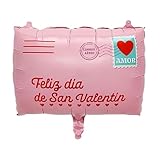 Partydekoration - Romantische Rosa Umschlagform Aufblasbare - Valentinstag Foli Luftballons - Für Wohnraum Deko Partnerin Partner Familie Hochzeit Bridal Shower