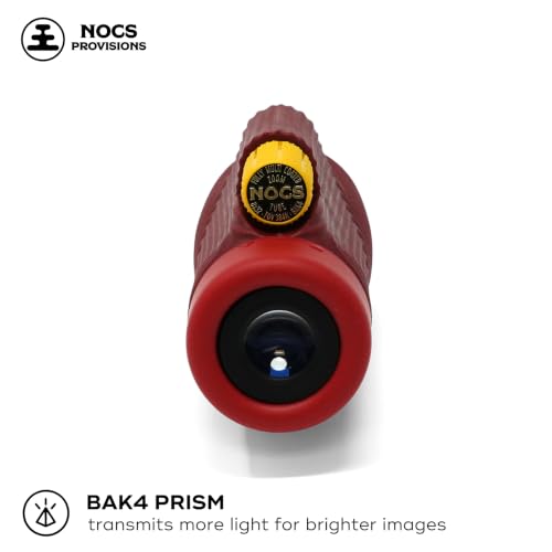 Image of Nocs Provisions Zoom Tube 8x32 Monocular, Bird Watching & Backpacking | 8X Magnification Telescope, Bak4 Prism, Wide Field of View for Wildlife Viewing