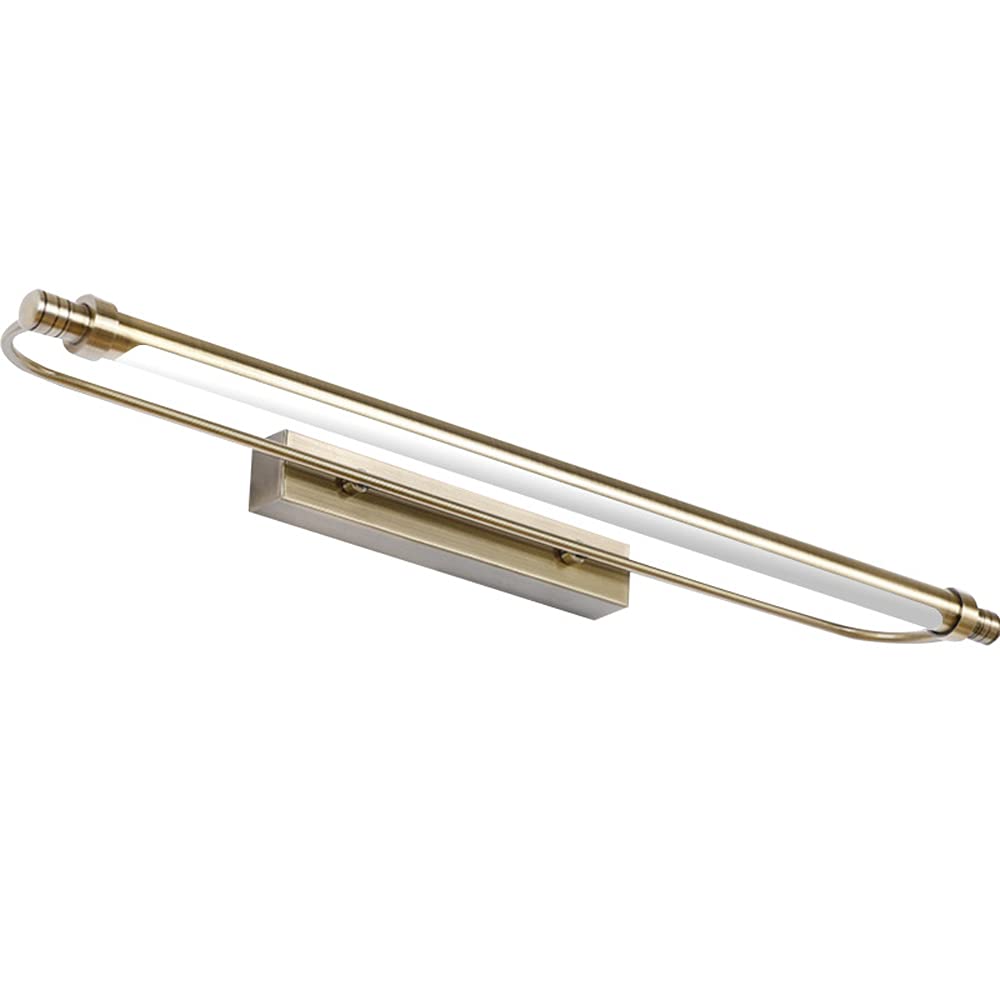 Lampada frontale a specchio a LED retrò per bagno, lampade da specchio da bagno impermeabili IP44, applique da parete a LED in metallo regolabile per soggiorno, camera da letto, salotto, applique per