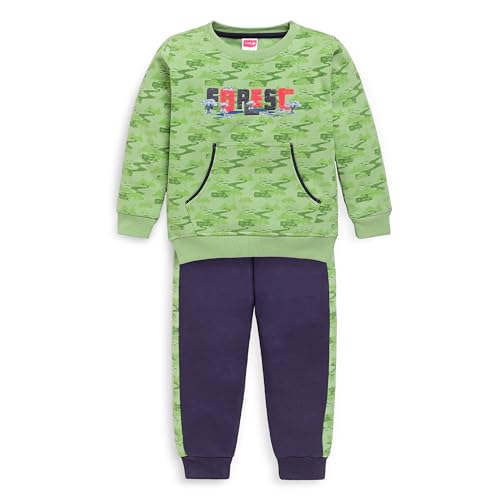 Image of LuvLap Baby Boys Full Sleeve Sweatshirt & Pyjama Set Pack of 1