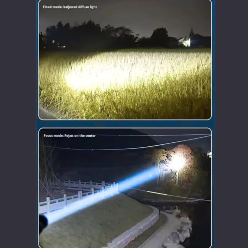 Image of WOZIT Torch Light High Power 1500 Lumens 3 Modes of Brightness (Multicolor)