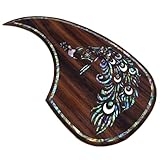 Acoustic Guitar Pickguard Solid Wood Pick Guard Anti-scrape Plate Inlaid Abalone Flower Self-adhesive for Martin D-45 and Taylor Acoustic Guitar (26)