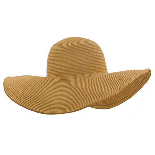 Ayliss Women Floppy Derby Hat Wide Large Brim Beach Straw Sun Cap - //coolthings.us