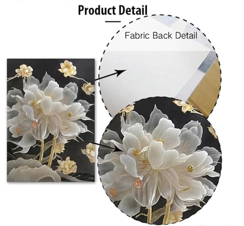 Impressions sur toile de fleurs modernes pour une décoration murale de maison - 4