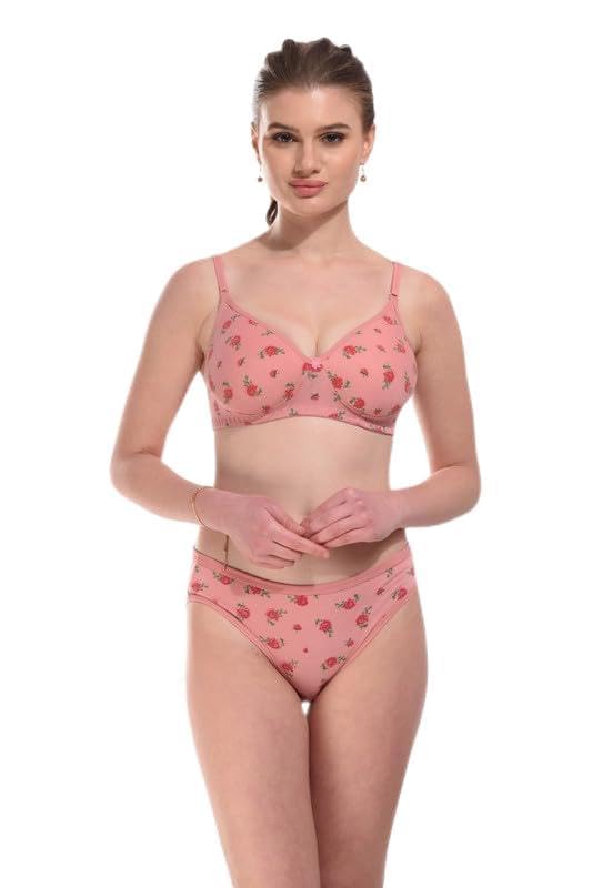 karly Women's Cotton Full Coverage Lightly Padded Wire Free Sexy Bra Panty | Lingerie Set | Bra Panty Set | Lingeries for Women | Honeymoon Bikni Set for Women & Girls (Pack of 1)-picture-21