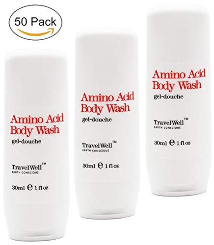 TRAVELWELL Hotel Toiletries Amenities Travel Size Guest Body Wash 1.0 Fl Oz/30ml, Individually Wrapp - //coolthings.us