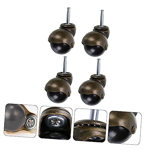 Roulettes de chaise de bureau Hemobllo en acier et PP robustes lot de 4 - 4