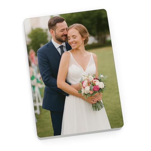 Aiman GZ | Pack 10 Imanes Rectangulares Personalizados con Foto 10,5x7,4 cm | Evento, Publicitario | 0,5mm Grosor