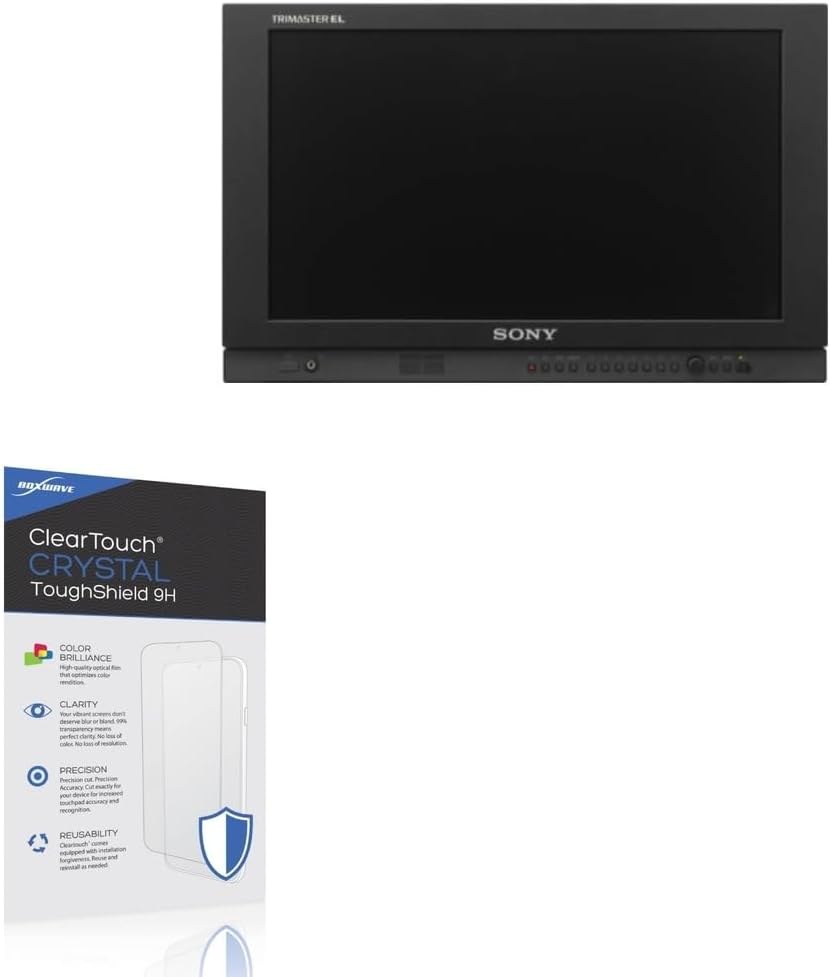 BoxWave Screen Protector Compatible With Sony PVM-A170 - ClearTouch Crystal ToughShield 9H (2-Pack), Clear 9H Tough Flexible Film Screen Protector