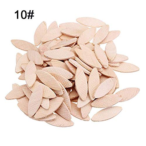 100Pcs Plate Joiner Biscuits Beechwood Tight Bonding,High Stability Joining Biscuits for Woodworking (10#)