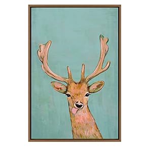 SIGNWIN Framed Canvas Wall Art Animal Painting Canvas...