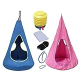 Asiento balancín para niños – Cojín para Hamaca, Tumbona Colgante para Interiores, Cuna Suave y cómoda, Muebles de relajación, Soporte para salón, jardín, terraza, balcón, césped,