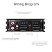 DriSentri 4-Channel Full-Range Amplifier, 4 Channel 80W x 4 Class A/B Audio Modification Power Amplifier Digital Sound Processor for Android Car Player