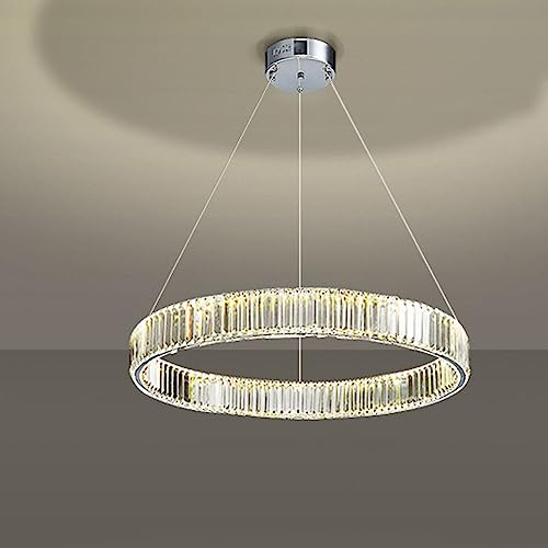Lustre de luxe scandinave en cristal : plafonnier design pour chambre et salon