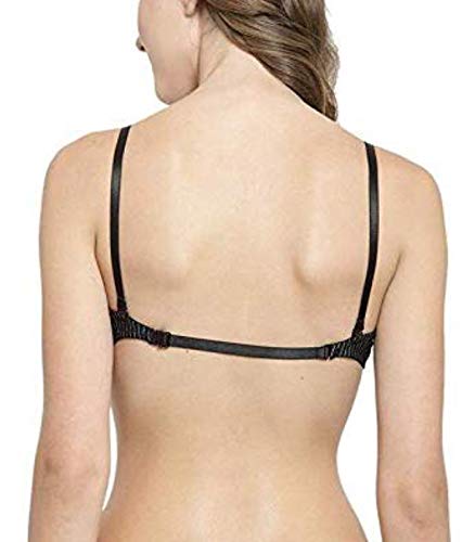 Image of Brachy Women's Front Open Padded Bra BCA FOPPBBO12 34C Lining Black