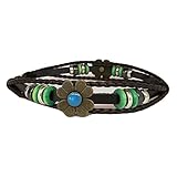 Die Stiefelgürtel sind aus PU Leder gefertigt und lassen sich in zwei Weiten einstellen.