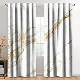 Kzzfqxb Cortinas de mármol de 107x160cm 2 Paneles, diseño Moderno en Beige...