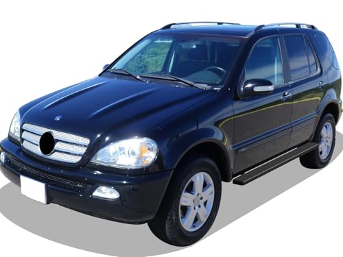 Estribos negros de acero inoxidable 6in para Mercedes-Benz ML-Class miniatura 6
