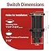 APIELE Garbage Disposal Air Switch Kit, Sink Top Push Button Switch for Food Waste Disposer, 3.6