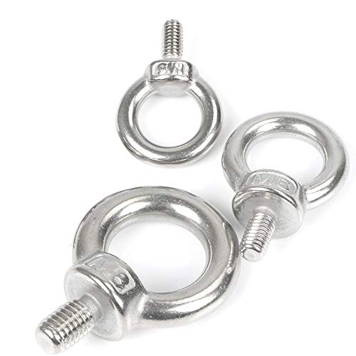 Preisvergleich Produktbild M3X9 304 Edelstahl Außengewinde Ring anheben Ringschraube Ringschraube Schrauben Maschinen Schulter 10 STÜCKE