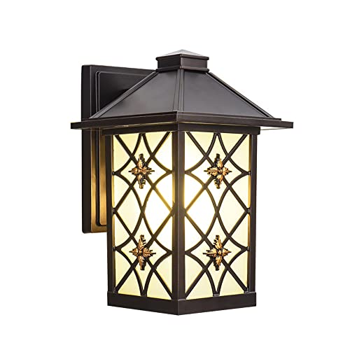 Lampes d'extérieur étanches et lanterne murale style rétro pour l'éclairage de votre porche