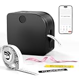 Phomemo P12 Etikettendrucker : Bluetooth Beschriftungsgerät Selbstklebend für Küche, Gewürzgläser, Vorratsdosen, Kleidung, Wasserfest, Haushaltsorganisation, Geschenk für Hausfrauen & Eltern