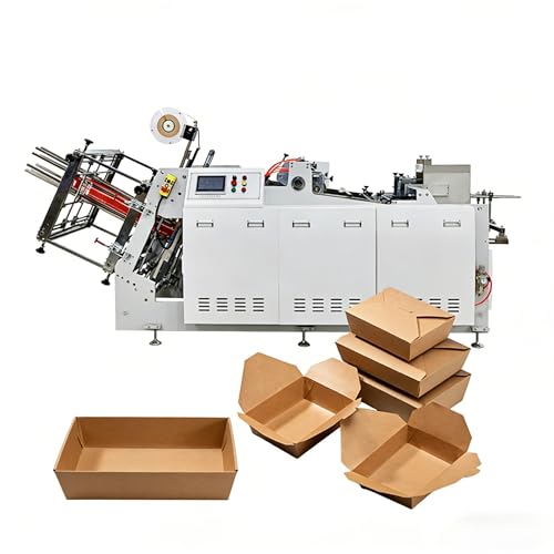 Industrial Carton Box Forming Machine, Automatic Packaging Equipment for Corrugated and Cardboard Boxes, Multi-Size Support