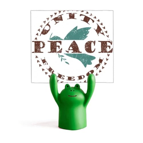 Support pour mémo symbole de paix, une idée cadeau de bureau touchante
