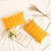 MIULEE Lot de 2 Housses de Coussin Rectangulaires Velours Lignes Saillantes Moderne Doux Décoratives Taie d'oreiller pour Salon Canapé Sofa Chambres Maison 30x50CM Jaune Foncé