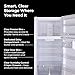 Kenmore 33 in. 20.5 cu. ft. Capacity Refrigerator/Freezer with Full-Width Adjustable Glass Shelving, Humidity Control Crispers, ENERGY STAR Certified, White