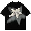 Y2K 90s Vintage Oversized T Shirts Star Graphic Tees Y2k Casual Unisex Streetwear Grunge Aesthetic Tops Clothes