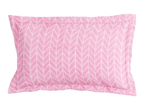 Image of RD TREND Presents Luxurious Glace Cotton Super Soft 210 TC 360 Elastic Fitted Bedsheets Single Bed Size (72 x 48 x 8 Inch) with 1 Pillow Cover Size (28 x18), Color- Pink, Solid