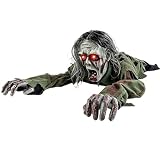 Kriechender Halloween Zombie mit Sensor für Outdoor Deko Animiert (A)