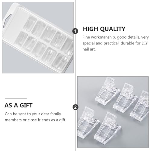 Set de herramientas para uñas postizas con 100 piezas miniatura 2