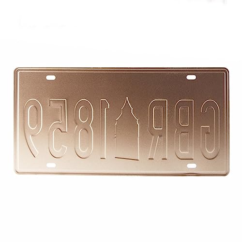 Image of GBR 1859 Multipurpose Metal Signs - License Wall Plate, Decorative Car Tag - Ideal for Cafe, Restaurant, Shop, Home, Hotel, Club, Office, Living Area