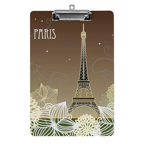 Presse-papiers Tour de Paris A4 avec pince haute résistance pour sécuriser vos documents de bureau
