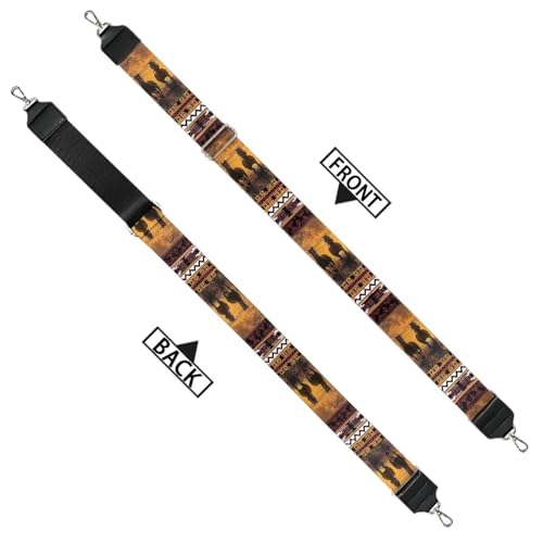 Image of GLENLCWE Horse Purse Straps Replacement Crossbody Bag Strap for Purses Adjustable Wide Shoulder Straps for Women Handbags Beach Hawalii Print