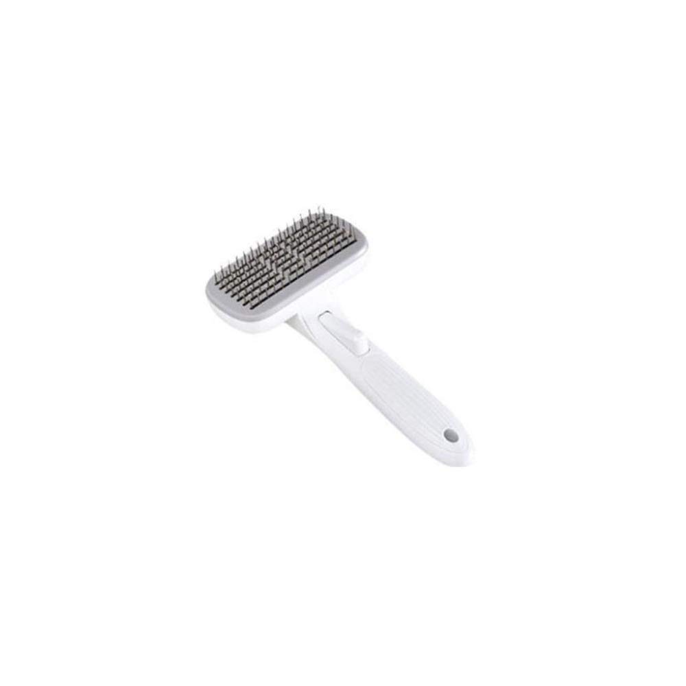 Cepillo para mascotas de diseño blanco ergonómico para tapicería de hogar y viaje