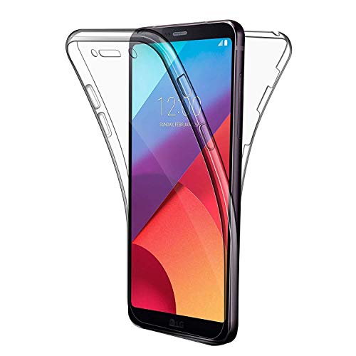 COPHONE Funda LG G6, Transparente Silicona 360°Full Body Fundas para LG G6 Carcasa Silicona Funda Case.