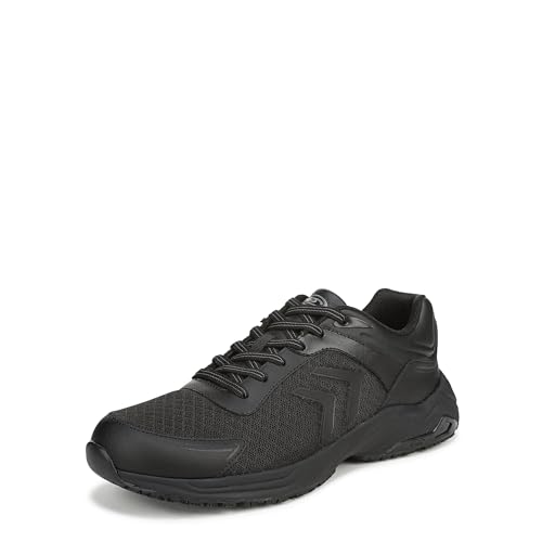 Dr. Scholls Mens Blazer Work Sneaker Black Leather 11.5 M
