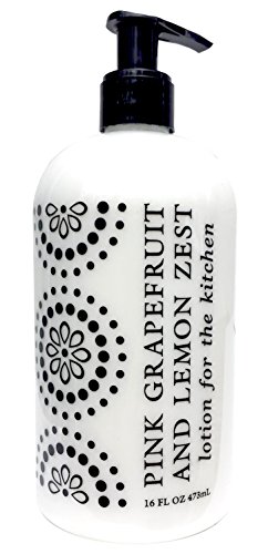 Greenwich Bay Hand Lotion For The Kitchen with Shea Butter, Cocoa Butter, Virgin Olive Oil and Orange, Grapefruit and Lemon extracts 16 oz (Pink Grapefruit)