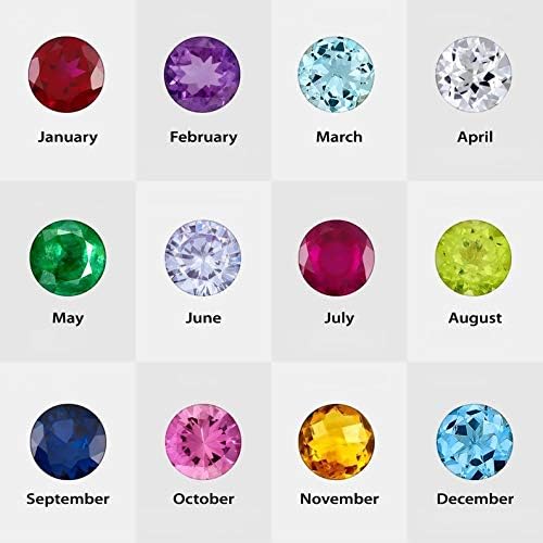 Miniatura 6 de Pulsera personalizada con nombre o tobillera con piedra natal de circonita cúbica de plata de ley 92510K14K18K con nombres personalizados