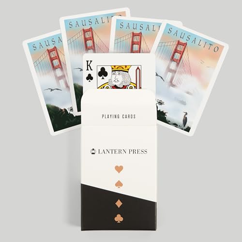 Baraja de 52 cartas tamaño póker Sausalito California miniatura 6