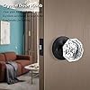 Probrico Faceted Clear Crystal Door Knobs For Hall/Closet, Heavy Duty - View #3