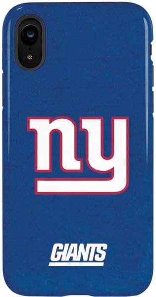 Skinit Pro Phone Case Compatible with iPhone XR - Officially Licensed NFL New York Giants Distressed Design