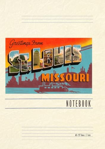 Vintage Lined Notebook Greetings from St. Louis