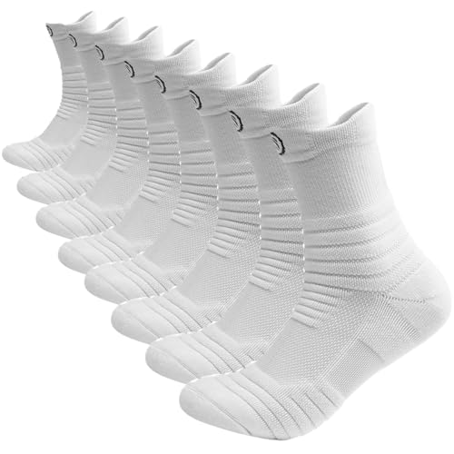 Consejos para Comprar Ropa de Running para Hombre los 5 mejores. 48 8 Pares Calcetines Deportivos Hombre algodon,Calcetines running Hombre,Calcetas de Baloncesto,Tubo Medio de Algodón,Alta Elasticidad,para Futbol,Running,Correr, Casual, Fitness...
