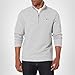 vineyard vines Men's Saltwater Quarter-Zip Pullover Sweater, Grey Heather, L